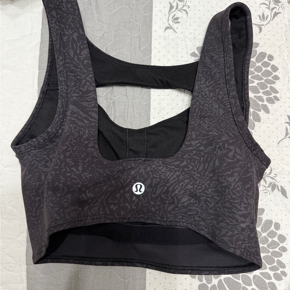 Lululemon Black Medium Support Sports Bra